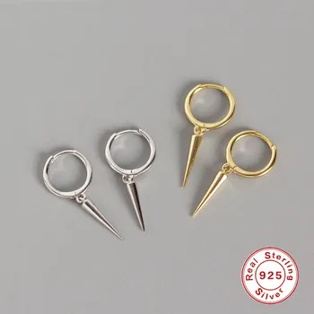 

ROXI Fashion Mini Small Hoop Earrings for Women Piercing Jewelry Rivet Spike Round Earring Real 925 Sterling Silver Earring Punk