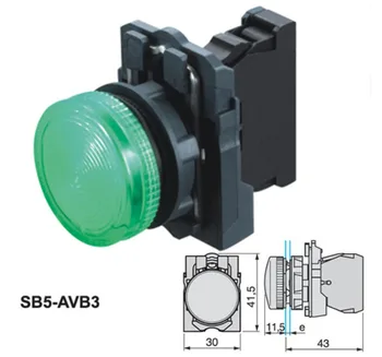 

XB5-AVB3 LED Pilot Indicator Signal Light Lamp XB5