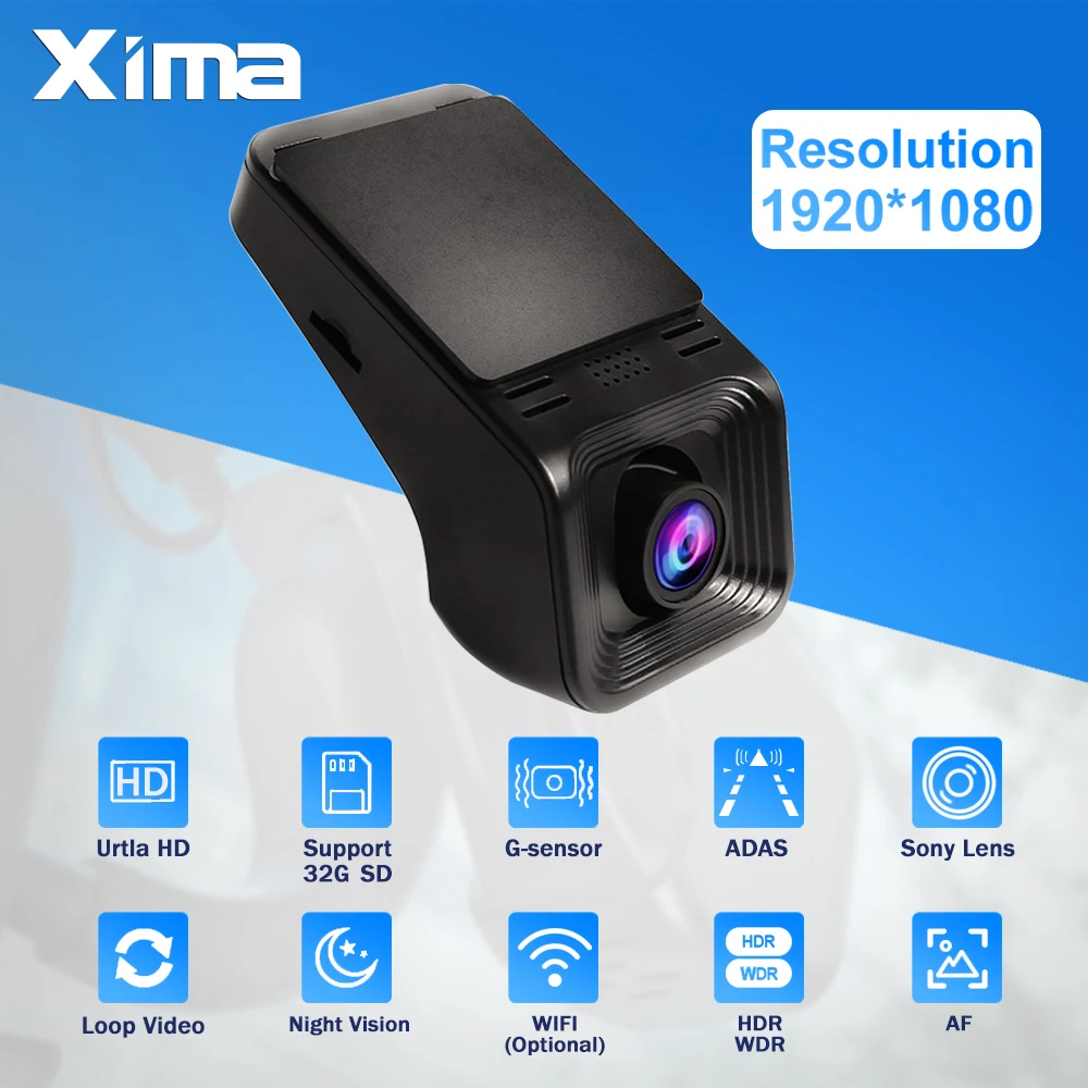 Conexión WiFi 1920*1080p Loop Recording Cámara de coche de visión nocturna  oculta Con bloqueo de vídeo de emergencia G-sensor - China Cámara oculta  para coche, Dashcam oculta