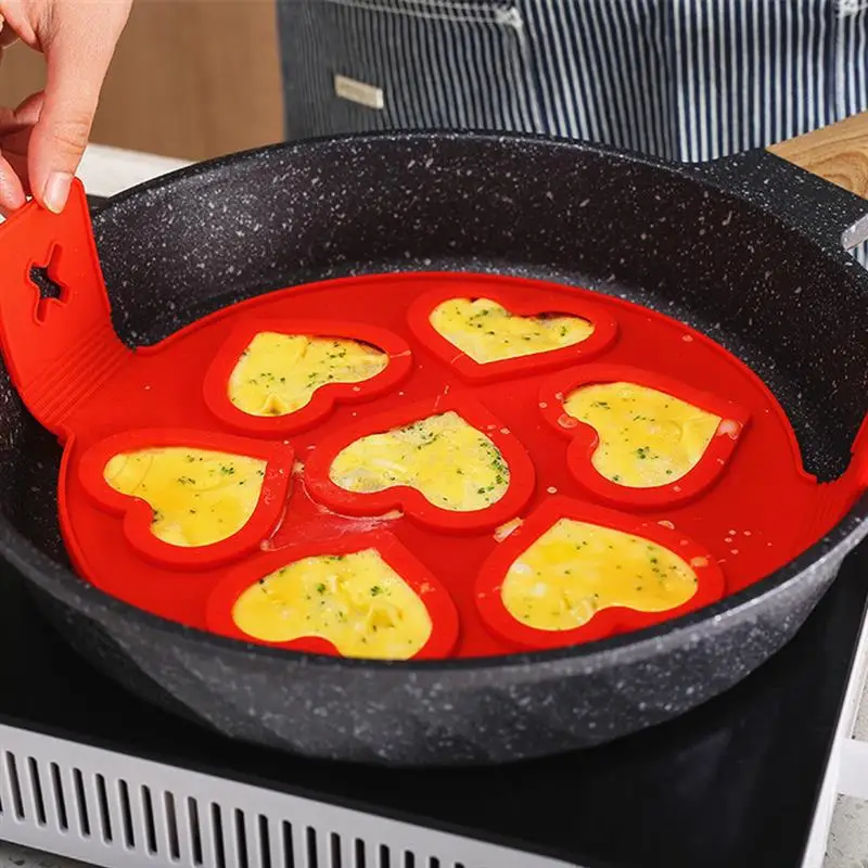 

Egg Pancake Ring Nonstick Pancake Maker Mold Silicone Egg Cooker Fried Egg Shaper Omelet Moulds For Kitchen Baking Accessories