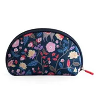 Black Новая весенняя косметичка с цветочным рисунком для ночного макияжа, косметичка, красивый чехол, переносная сумка-Органайзер для цветов, наборы для хранения, для путешествий, моющаяся сумка, водонепроницаемая - Цвет: Black