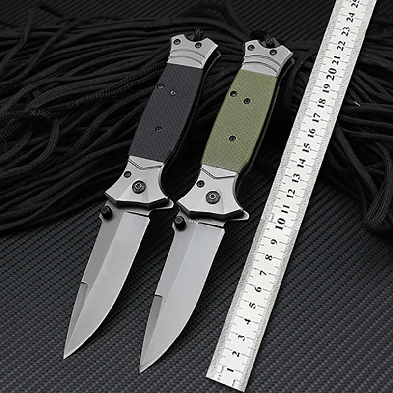 FA38 3cr13mov�blade G10 Handle Folding knife outdoor camp hunt survival multi army travel Carry pocket fruit knives EDC tools