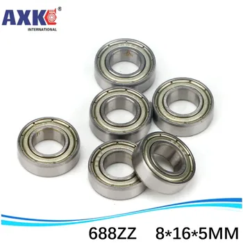 

AXK sale price 500pcs free shipping thin wall deep groove ball bearing 688ZZ 8*16*5 mm ABEC-1 Z2