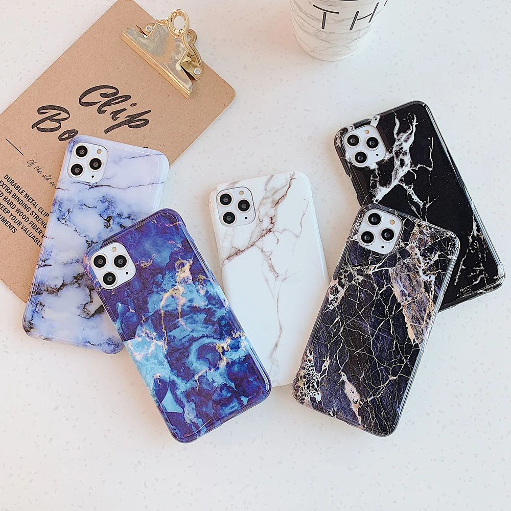 LOVECOM Retro Classic Marble Phone Case For iPhone 11 Pro Max XR XS 7 8 6 6s Plus X Glossy Soft IMD Back Cover Cases | Мобильные