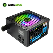 GameMAX RGB PC Power Supply 700W Semi Modular 80 Plus Bronze, RGB Fan ATX Half Modular Computer Power Supply VP-700-M-RGB