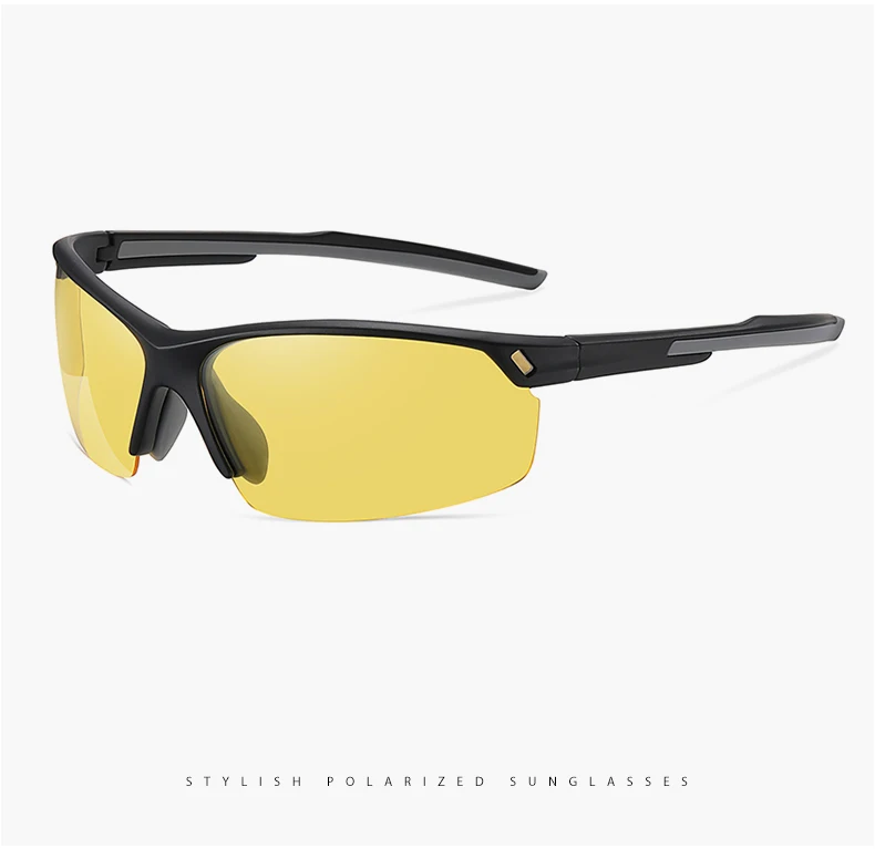 Ultraleichte TR90-Rahmen Outdoor-Sport-Polarisations-Sonnenbrille für Herren, UV400 Blendschutzbrille für Damen, Sicherheits-Fahrbrille, Gafas De Sol – Detail 19