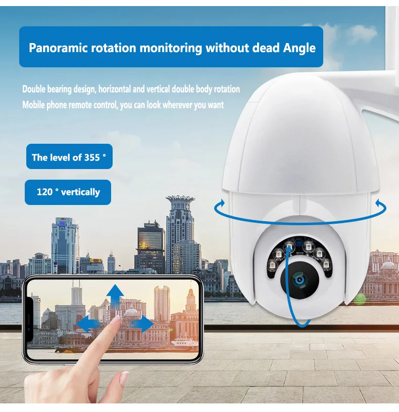 1080P Wireless WIFI IP Camera Outdoor Night Vision Two-way Voice Home Security