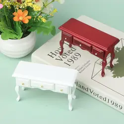 Bureau de livre rétro en bois Miniature, 1/12, modèle de maison de poupée, meubles de décoration, Simulation de jouets, bureau, bibliothèque, décoration, coiffeuse, 1 pièce 