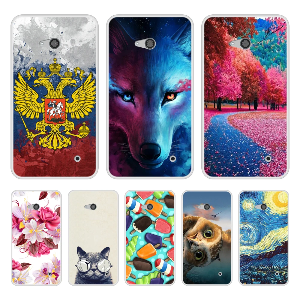 Case for Nokia 640 Soft Silicone TPU Cool Patterned Painting Phone Cover In Stock |