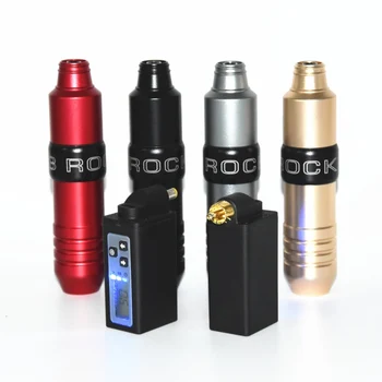 

New Arrival Rocket V3 Tattoo Machine Rotary pen with Swiss Motor Strong Quiet With Mini Wireless Power Tattoo Kit Free Shipping