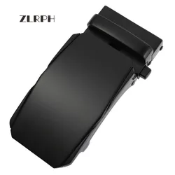 Zlrph moda masculina liga de negócios fivela automática única fivelas de cinto de placa para 3.5cm catraca vestuário acessórios