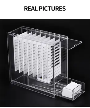 

Eyelash Extension Storage Box Eyelash Extension Organizer Acrylic Lash Plate Storage Organizer Holder Eyelash Tools NEW