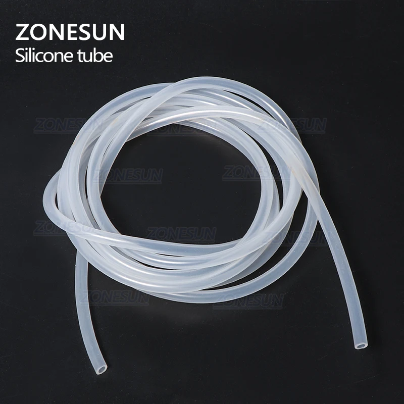 ZONESUN PJ-GZ3 длина 2 м внутренний диаметр 3 мм силиконовая трубка резиновый шланг для эфирного масла разливочная машина