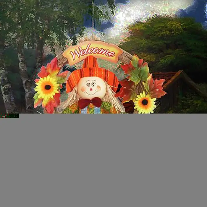 4 стиля соломинки для рукоделия венок-гирлянда подвесной орнамент Хэллоуин вечерние украшения для дома