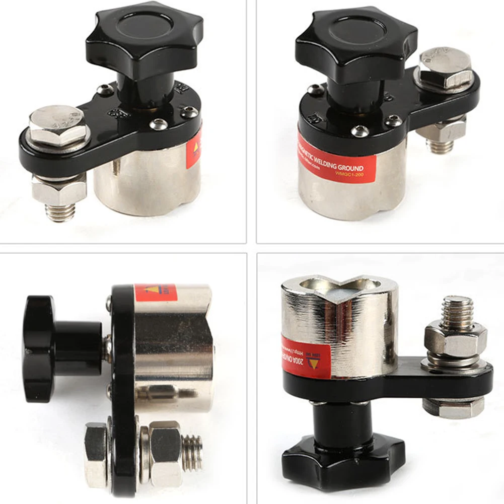 

200A Soldering Holder Iron Accessories Adjustable Tool Portable Machine Magnetic Connector Welding Ground Clamp Lightweight