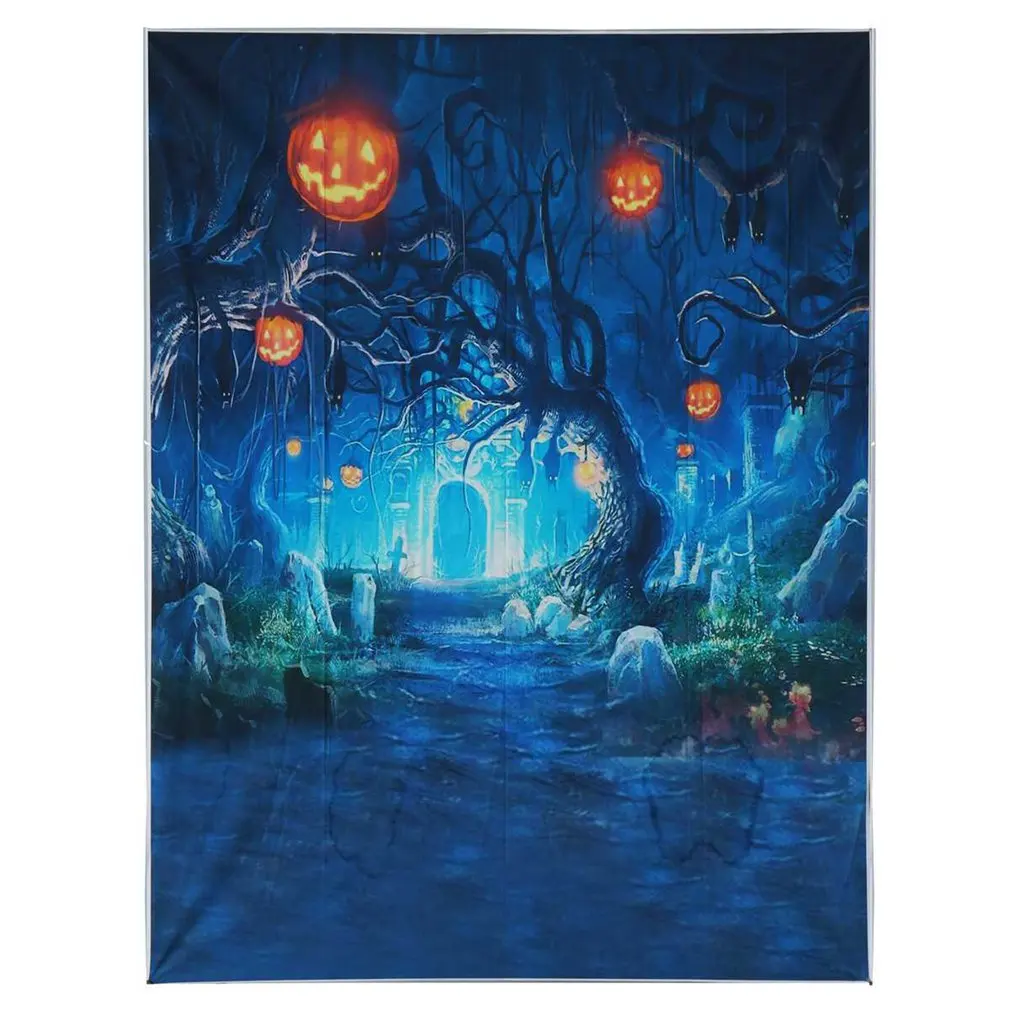 Halloween Background Cloth Horror Venue Cloth 3D Studio Photography Studio Props Photographic Backdrop Party Pictorial Cloth