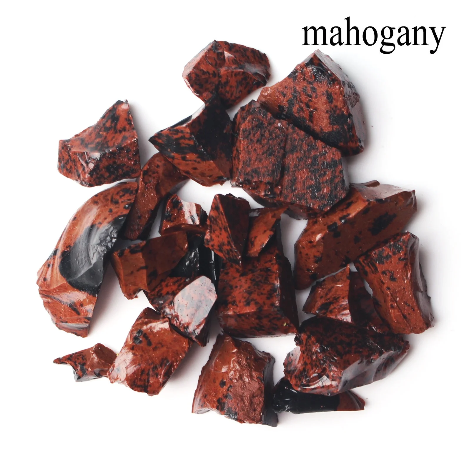 1 лот/50 г натуральный кристалл грубый камень научно-исследовательский образец минерала красочный кварцевый Целительный Декор рейки заживление - Color: Mahogany obsidian