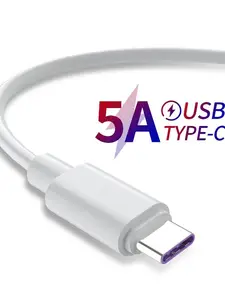 Кабель USB Type-C для быстрой зарядки, 5 А, для Samsung S20 S9 S8 Xiaomi Huawei P30 Pro
