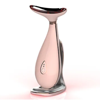 

2020 portable Neck Skin Care Beauty Instrument LED Photon Vibration Neck Lifting Skin Tighten Anti Wrinkle Remove Massager