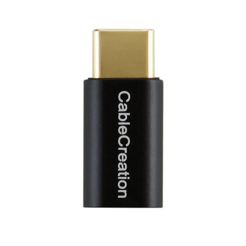 USB-C to Micro USB Adapter, Micro USB Female to USB Type C Male Adapter, Data& Charging with 56K Resistor Compatible Sony XZ