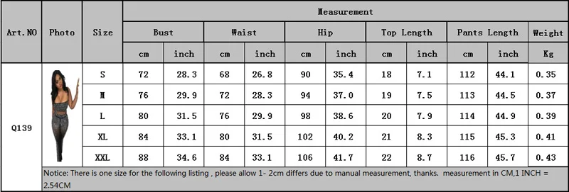 Блестящие стразы на сетчатой основе прозрачные два Женский комплект 2 шт. без бретелек Топ облегающий длинные штаны комплект