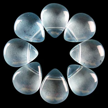

20Pcs Blue Titanium Crystal Teardrop Pendant Bead 12x10x5mm 741SJ