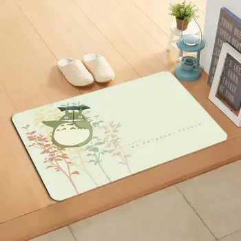 

Custom totoro Doormat Home Decor Door mat Floor Mat Bath Mats foot pad#20-05-19-15
