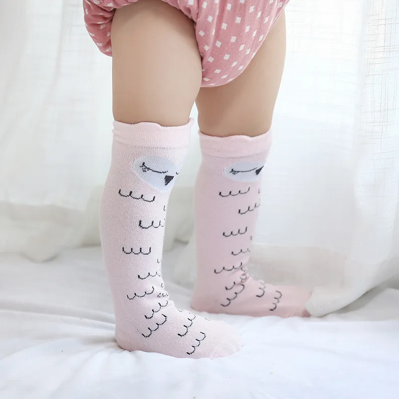 Newborn baby cotton socks baby boy girl non-slip cartoon mid-tube floor socks toddler leg warmers leg warmers girls