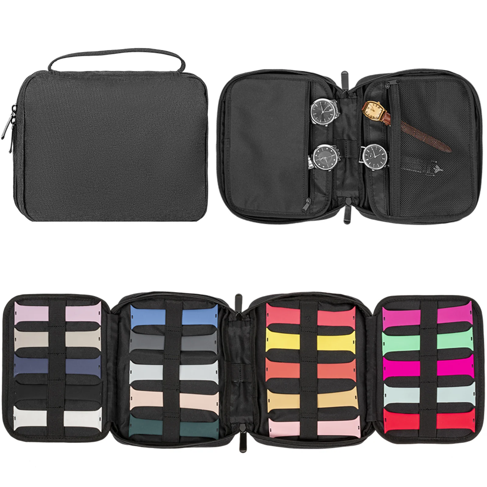 Portable Smart Watch Strap Storage Bag For Apple Watch Multifunctional