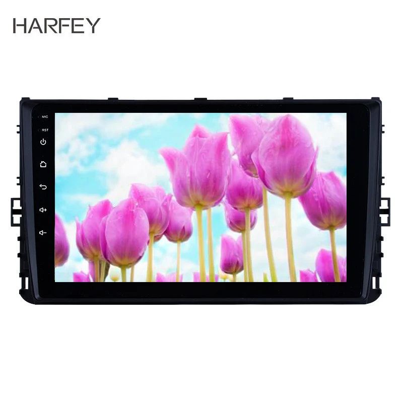 Sale Harfey Universal Car Navi 9" HD 2Din GPS Android 8.1/7.1 Autoradio Stereo Head Unit For VW Volkswagen Multimedia Player With USB 0