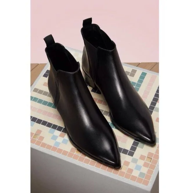 

Fashion New Handmade Men's Pu Leather Low Heel Slip-on Shoes Pointed Toe Ankle High Style Male Casual Trendy Chelsea Boots 4M028