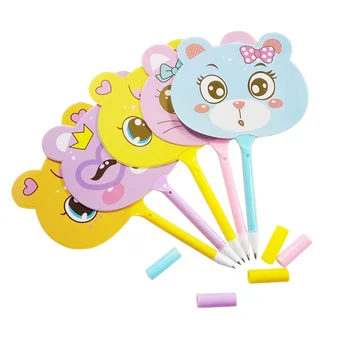 

20 Pcs/lot Lovely Animal Ball Point Pen Fan Shape Gift Pen For Children Back To School Cartoon Cute Animal Nice Party Gift