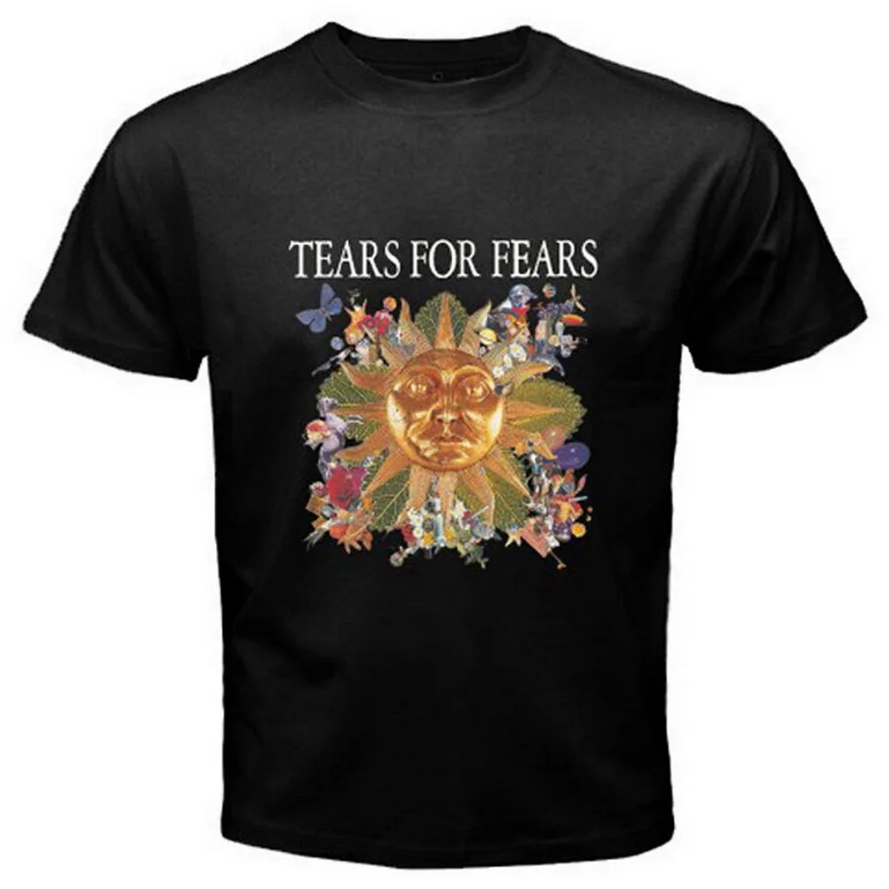 Новая мужская черная футболка с надписью TEARS FOR feares и английской рок-группой