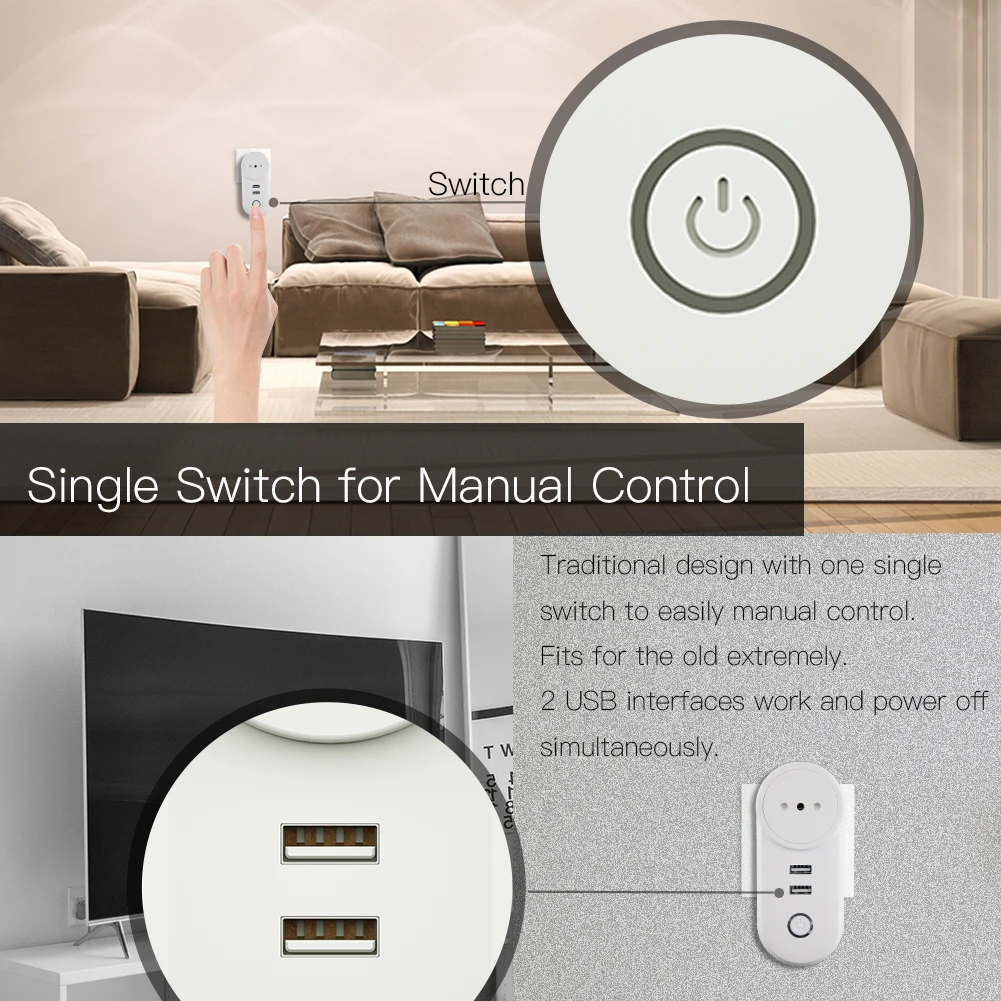 Он ZigBee3.0 двойной USB беспроводной разъем SmartThings приложение дистанционное управление эхо плюс Голосовое управление работа с Alexa Google Home