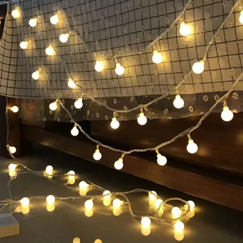 

Ball String Lights Starry Christmas Lights 10LED String Lights For Christmas Tree Wedding Home Indoor Decoration герлянда X1