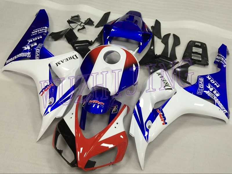 Обтекатель Наборы CBR1000RR 2006 ABS обтекатель CBR 1000RR 07 Белый красные, Синие ABS обтекатель CBR 1000RR 2006-2007