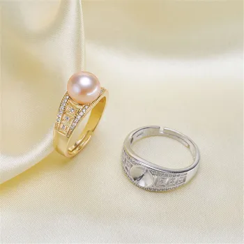 

Fashion and Simple Semi Mount Findings Bases Blanks Base Adjustable Ring Setting Parts Fittings Charm Accessories Silver/Gold