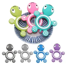 Anneau de dentition en Silicone de qualité alimentaire, 1 pièce, jouet pour bébé, collier à mâcher, Bracelet d'allaitement, cadeau 