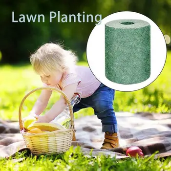 

20*300cm Pretty Biodegradable Grass Seed Mat Fertilizer Garden Cultivation Lawn Planting Fertilizer Picnic Lawn Planting Mat New