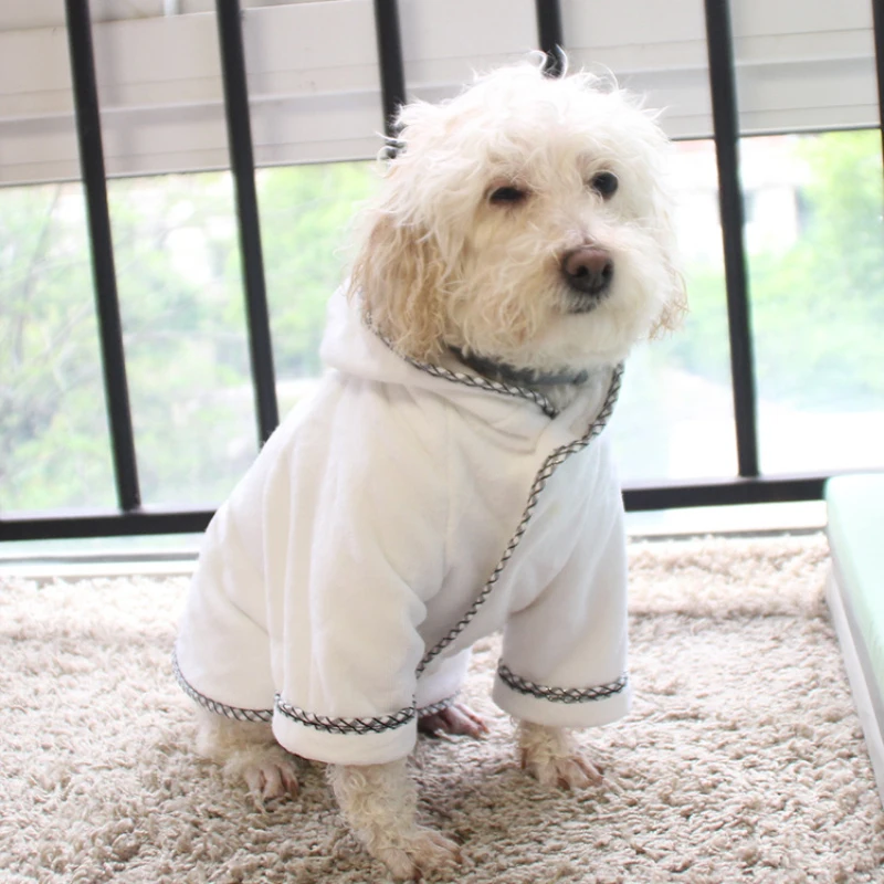 Большой халат для собак Corgi Samoyed золотой ретривер Хаски Лабрадор большая собака банное полотенце Пудель Бишон одежда для французских бульдогов купальная одежда