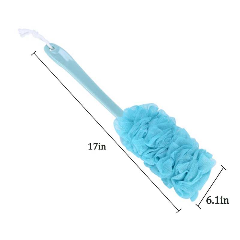 1Pcs Bath Skin Massage Brush Household Useful Long Handle Body Brush Spa Shower Scrubber Back Exfoliation Bathroom Accessories