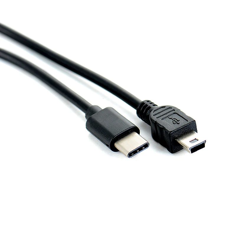 

1pc USB Type-c To Mini 5p USB Cable USB-C Male To Mini-5p Male Converter Adapter Lead Data Cable 30cm