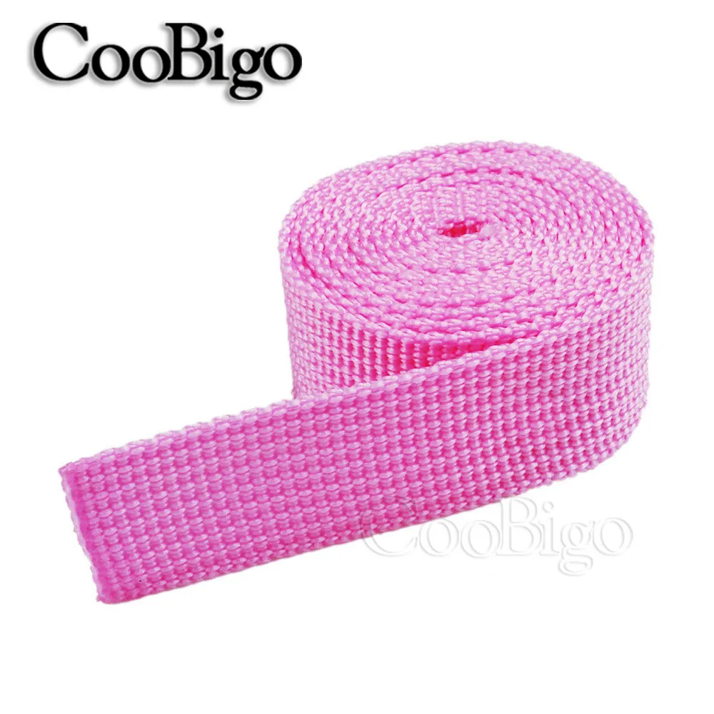 BabyPink 1 ярдов ширина 3/" цветные полипропиленовые PP лямки ленты ремешок для Кошки Собаки Ошейник Жгут открытый рюкзак сумка ремень запчасти - Цвет: BabyPink