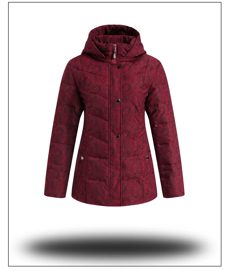 New Winter Jacket Women Hooded Cotton Padded Coat Women Plus Size 4XL Casual Short Parka Middle-aged Women Winter Coat