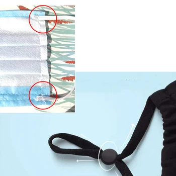 

Fashion 5mm Mouth Mask Elastic Band Mask Rope Rubber Band String Mask Ear Cord Round Elastic Band Disposable Mask Ear Straps