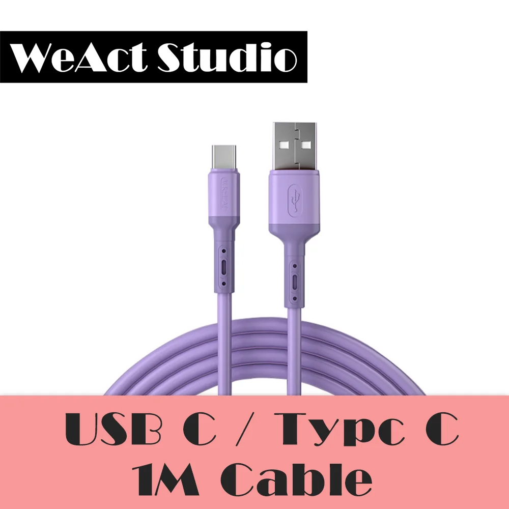 Type-C USBC Quick charge 3A Cable mobile phone color liquid soft rubber silicone data line grove cable raspberry pi cable