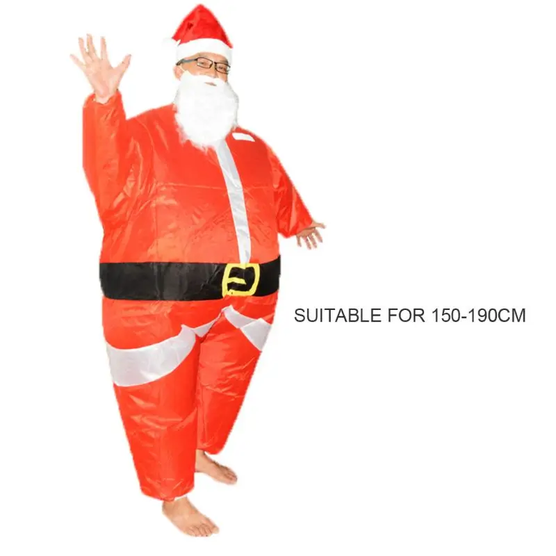 Костюм Санта Клауса Для Взрослых Надувной Костюм рождественское праздничное платье косплей