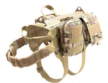

Military Tactical Dog Collar Working Dog Vest Nylon Bungee Shepherd Lead Dogs Medium Training Large For German Leash Running