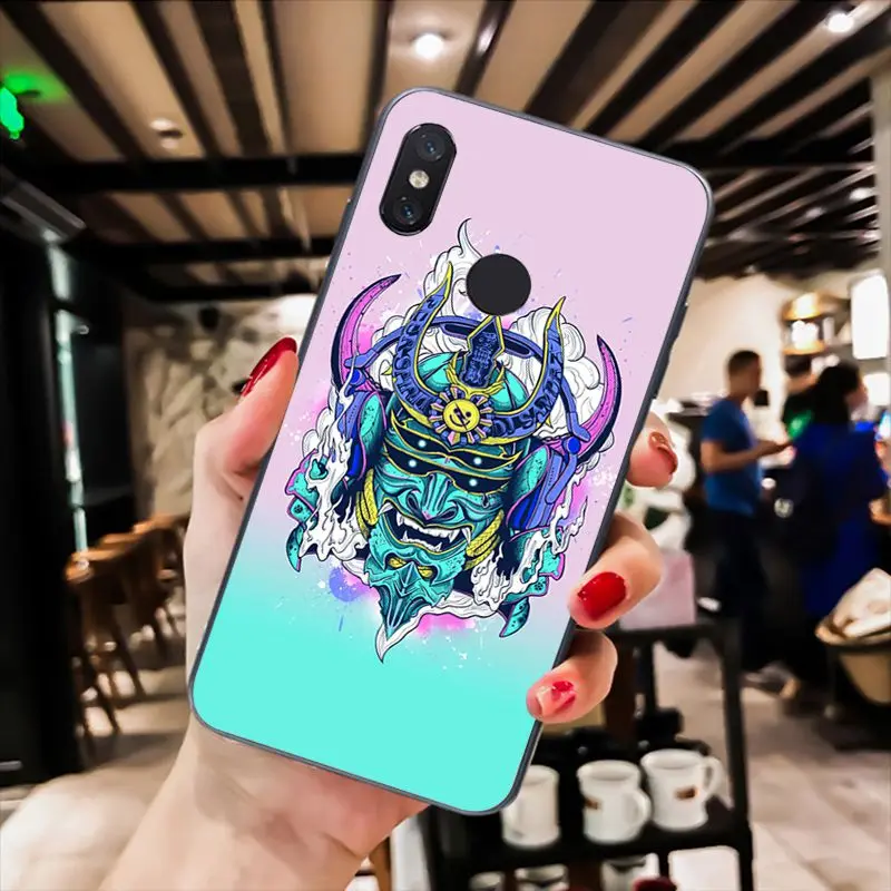 Japanese samurai oni mask