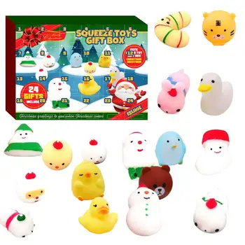 

2020 Christmas Advent Countdown Calendar High-quality Vinyl Material 24PCS Anti-Stress Squeeze Toy